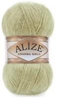 Пряжа Alize Angora Gold (Ангора Голд) - 1 моток 267 пастельно-зеленый 20% шерсть, 80% акрил 550м/100г