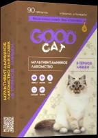 Мультивитаминное лакомcтво GOOD CAT для кошек, против линьки, 90 таб