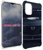 Чехол MyPads mazda мазда 3 для Nokia G60 5G задняя-панель-накладка-бампер