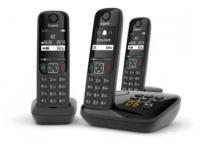 Gigaset VoIP-телефон L36852-H2836-S311 AS690A Trio RUS черный труб. в компл:3шт автооветчик АОН