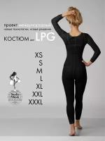 Набор: LPG костюм для LPG массажа, черный, размер XL, 50-52, 120 den LPG комбинезон лпж костюм