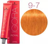 Schwarzkopf Professional Royal крем-краска, 9-7 блондин медный, 60 мл