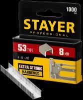 Скобы для степлера STAYER 8 мм, тонкие тип 53 (A/10/JT21), 1000 шт. 3159-08