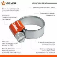 Хомуты 32-44/11,7 мм, червячные, усиленные, W1 (оцинк.), комплект 2 шт. AIRLINE, арт. AHC-SK-14