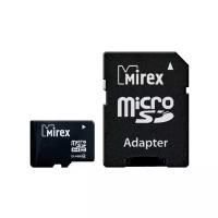 Карта памяти microSDHC с адаптером MIREX 4GB (class 4)