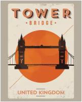 Постер / Плакат / Картина Tower Bridge 40х50 см в подарочном тубусе