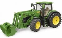 Bruder Трактор John Deere 7R 350 с фронтальным погрузчиком 03-151