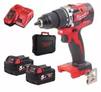 Аккумуляторная дрель-шуруповерт Milwaukee M18 CBLPD-502C 4933464558