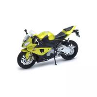 Мотоцикл Welly BMW S1000RR (12810) 1:18, желтый/черный