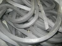 Комплект шнуров из микропористой резины черного цвета размер 14х15 мм и 14х32 мм по 2 метра