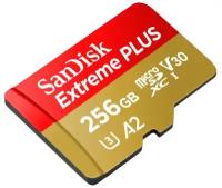 Карта памяти 256Gb - SanDisk Extreme MicroSDXC Class 10 UHS-I U3 V30 A2 SDSQXAV-256G-GN6GN