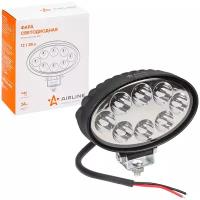 Airline фара светодиодная овальная, 8 led направленный свет, 24w, (140х86х55) 12/24v (aled012) aled012