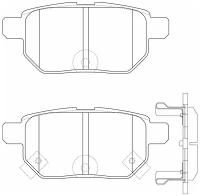 PN1519 Тормозные колодки дисковые NiBK (Черные)