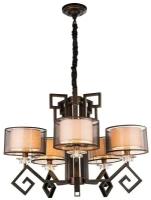 Люстра Globo Lighting Juan 69008-5H, E14, 200 Вт, кол-во ламп: 5 шт., цвет: коричневый