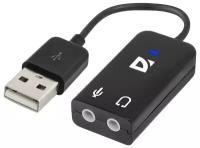 Переходник для гарнитуры Defender Audio USB Переходник 2х3.5мм jack -)usb 63002