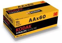 Элемент питания KODAK XTRALIFE LR6 60 colour box [KAA-60] (60/720/23040)