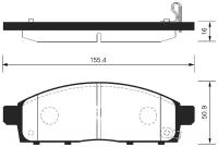 SANGSIN колодки тормозные ПЕР SP1361