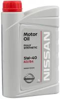 NISSAN Масло Моторное Nissan Motor Oil Sae 5w40 (1л)