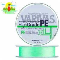 Леска плетеная VARIVAS HIGH GRADE PE X4 Neon Dark Green 150м 0.12 мм (# 0.6 - 9.30 lb) / Шнур плетенка для рыбалки