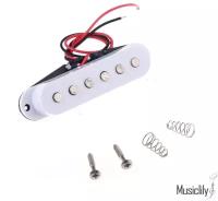 Звукосниматель магнитный сингл, для Fender Strat, средний, белый, PARTS M269