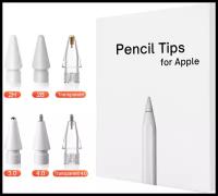 Расширенный профессиональный набор для Apple Pencil (Apple Stylus) 6шт