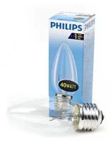 Philips Лампа накаливания E27 40Вт Philips B35 CL