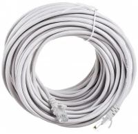Патч-корд (кабель для интернет) 15 м (5e, UTP, RJ45, литой)