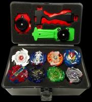 Набор Бейблейд 8 волчков в кейсе. Beyblade wbba