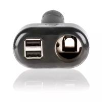 Разветвитель для прикуривателя Alca 12В + 2 USB 5В