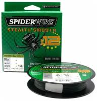 Плетеная Леска Spiderwire Stealth Smooth 12 Braid Темнозеленая 150м 0.33мм 38.1кг