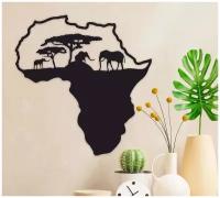 Панно/декор из дерева на стену Африка континент