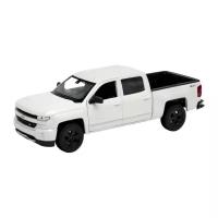 Внедорожник Welly Chevrolet Silverado (24083) 1:24, 18 см, белый