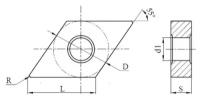 GARWIN INDUSTRIAL 232623-GTF15K Пластина токарная DNMG150608-KR сплав GTF15K