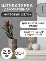 Декоративная штукатурка SYIFAT Velvet 2.5кг Цвет: Гранит для стен с эффектом матового шелка