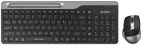 Клавиатура + мышь A4Tech Fstyler FB2535C черный/черный, интерфейс USB, беспроводной, slim-дизайн (FB2535С)