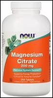 Таблетки NOW Magnesium Citrate