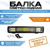 Автомобильная светодиодная фара/балка 252w