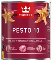 Эмаль алкидная стойкая матовая Pesto 10 (Песто 10) TIKKURILA 0,9 л бесцветная (база С)