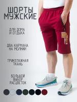 Шорты (бриджи) мужские AUTHENTIC, красный, размер 48/M, талия 78-82 см