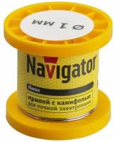 Припои с канифолью ПОС-61 Navigator 93082 NEM-Pos02-61K-1-K100