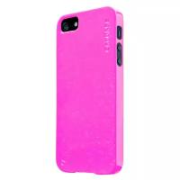 Силиконовый чехол с блестками CAPDASE Soft Jacket SPARKO для Apple iPhone 5/5S / iPhone SE - розовый