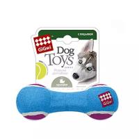 Игрушка для собак Gigwi Dog Toys Гантеля с пищалкой средняя 18 см