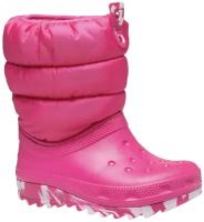 Сапоги детские Crocs Classic Neo Puff Boot K Candy Pink (EU:28-29)