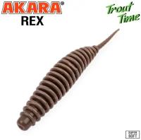 Силиконовая приманка на форель Akara Trout Time Rex 2,5 Сыр 64мм. (10 шт)