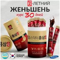 Женьшень питьевой в стиках Health Doctor 6-year old Health Doctor Korean Red Ginseng (30 стиков)