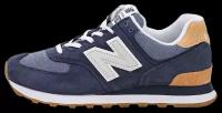 Кроссовки New Balance, размер 6,5 US, синий, белый