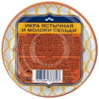 Икра Путина ястычная и молоки сельди соленые пряной заливке 160г