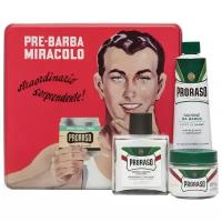 Набор для бритья Proraso Gino Vintage Selection Tin Green Range красный, Размер ONE SIZE