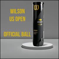 Теннисные Мячи Wilson US Open Extra Duty / Мяч для большого тенниса и сквоша желтый 4шт