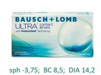 Контактные линзы Bausch & Lomb Ultra, 3 шт., R 8,5, D -3,75